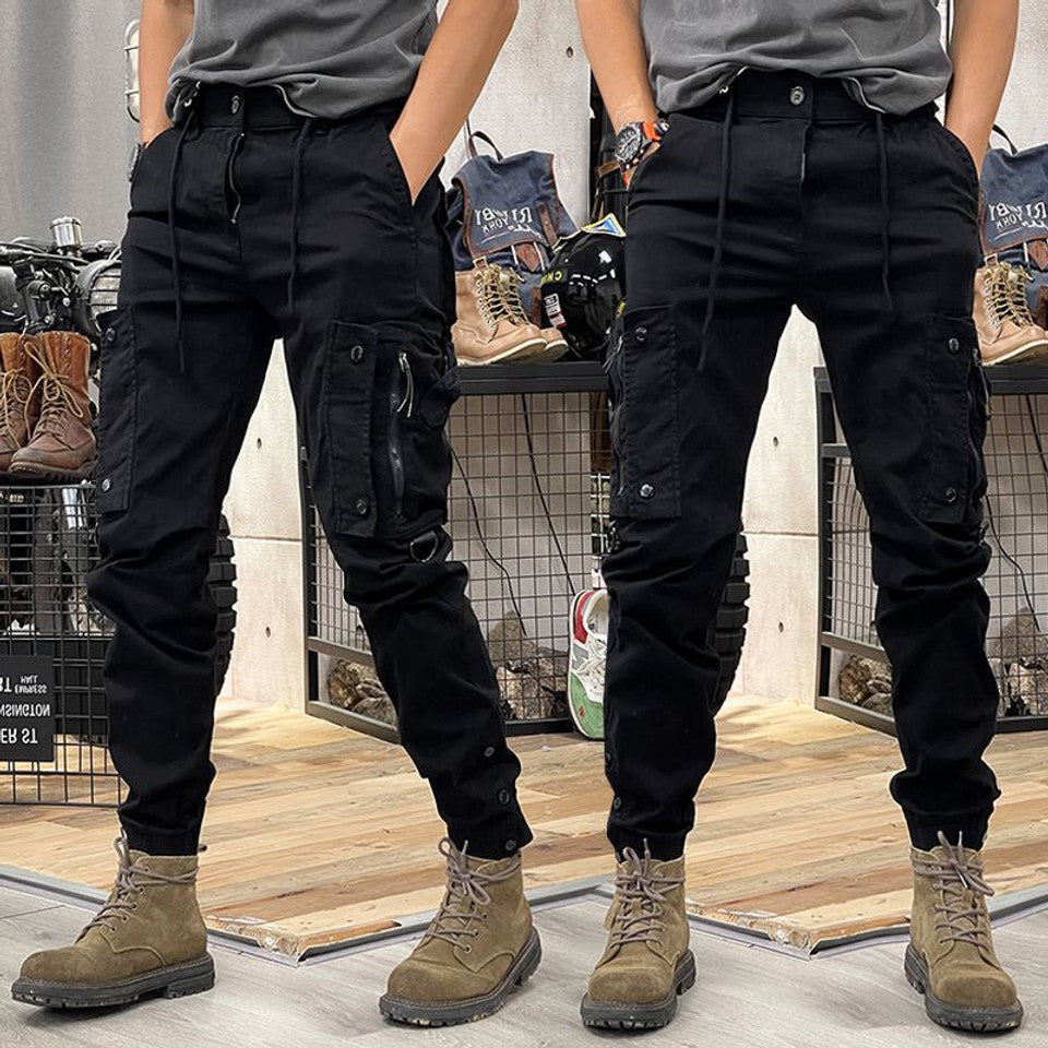 Effortless Cargo Pants for Women with High Waist Drawstring Tapered Jogger Relaxed Style