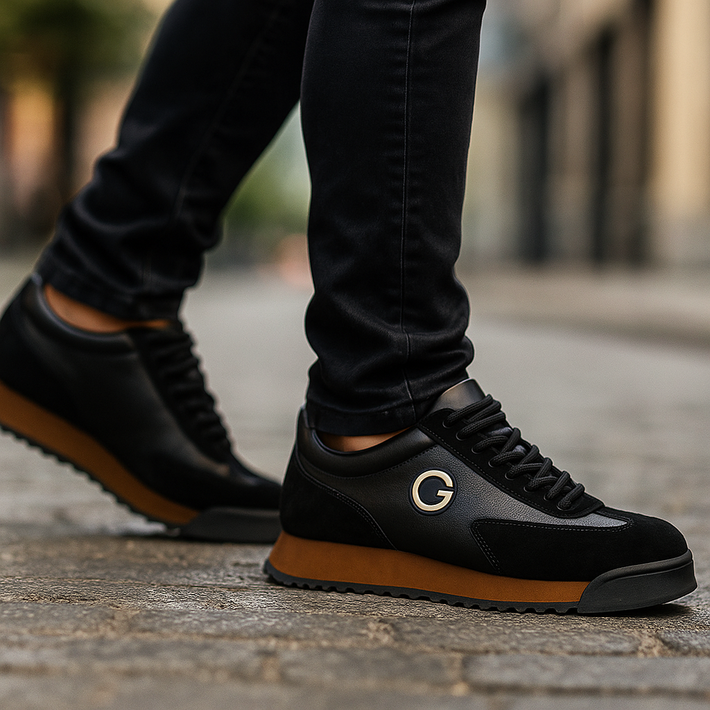 Stylish Suede Leather Fashion Sneaker for Women with Lace Up Colorblock Chunky Sole Casual Style