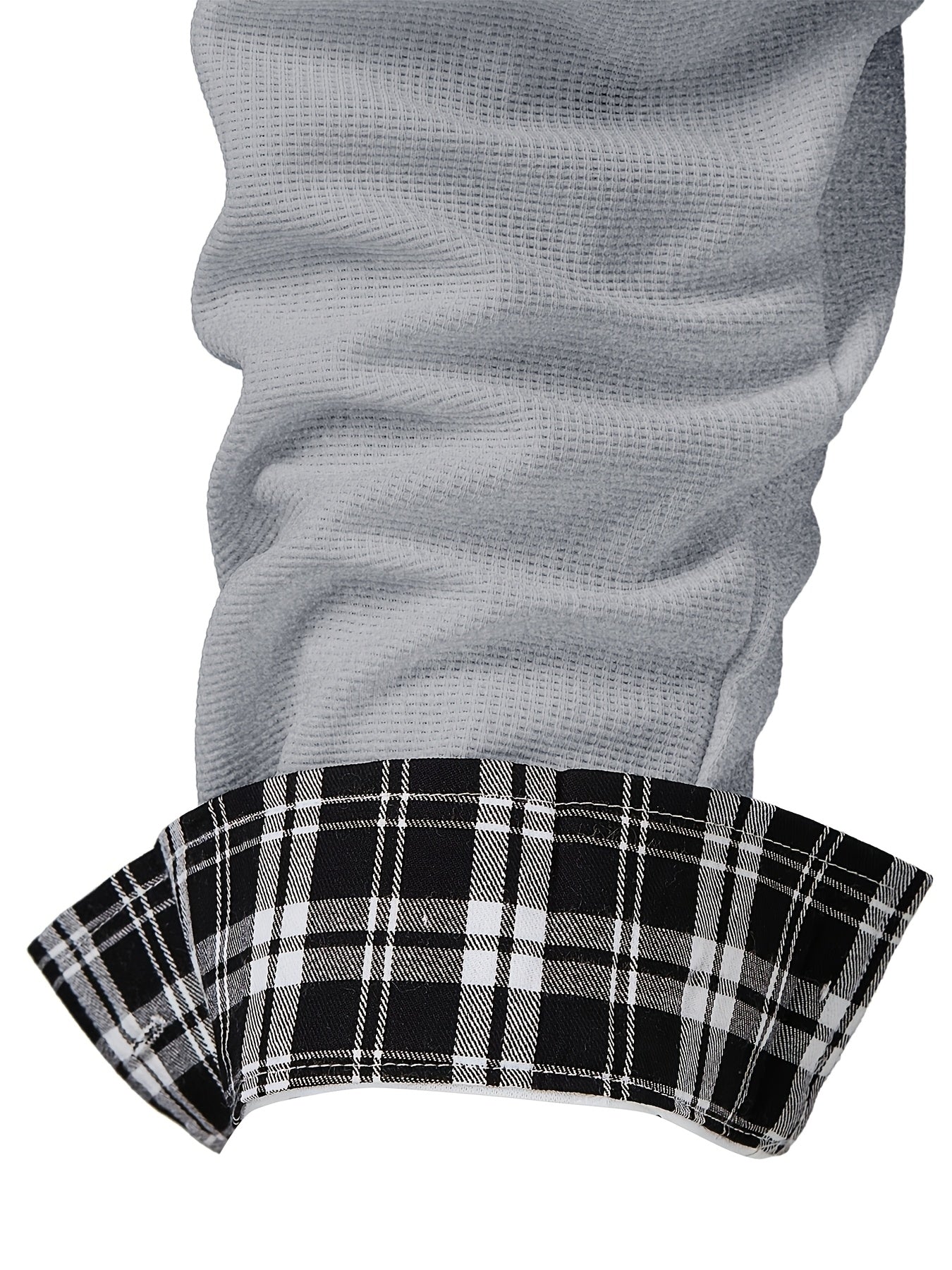 Effortless White Plaid Trim Button Down Shirt for Women with Collar Long Sleeve Chest Pocket Casual Style
