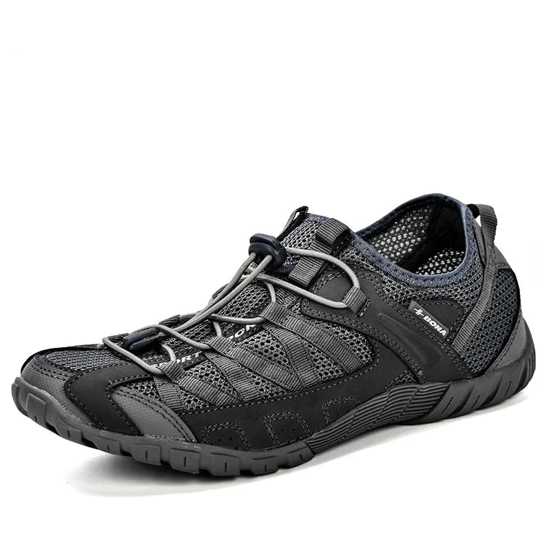 Effortless Mesh Trail Sneakers for Women with Toggle Lace Closure Breathable Non Slip Style