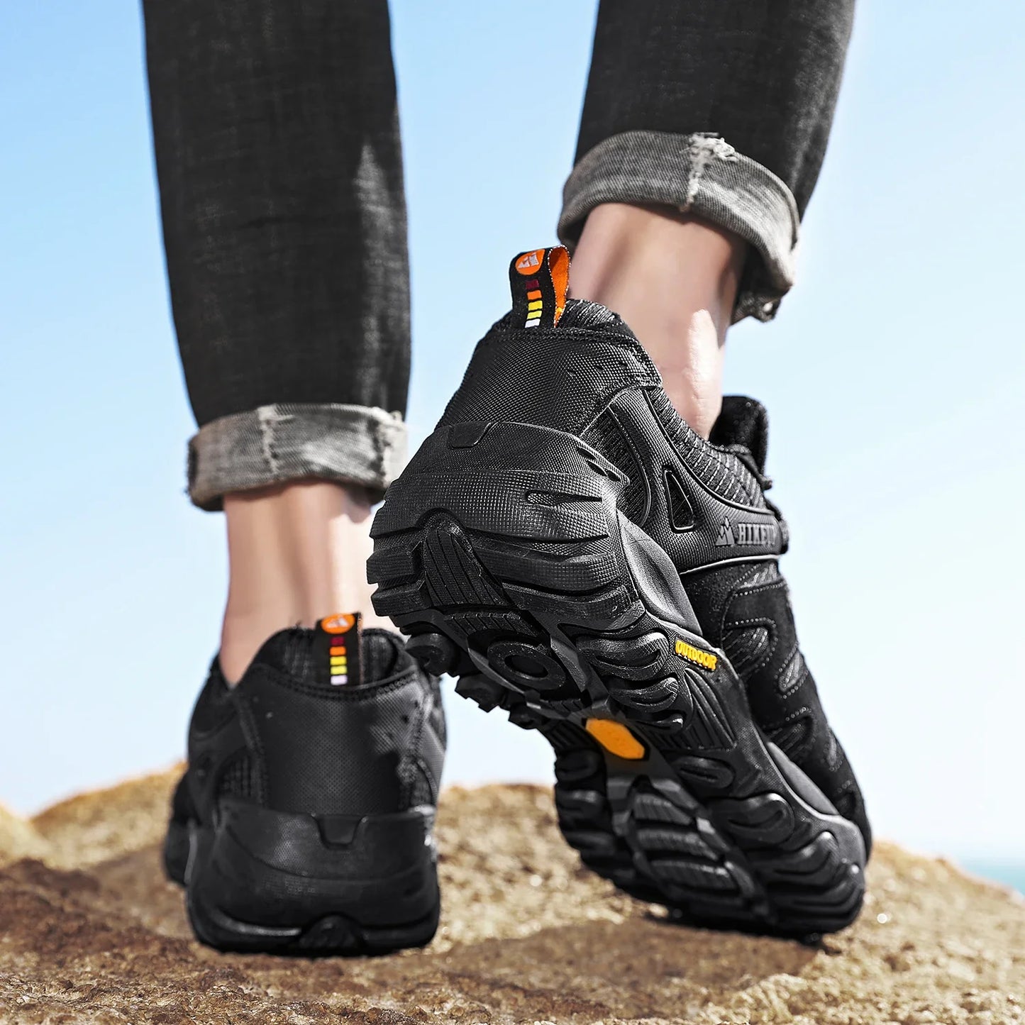 Effortless Suede Mesh Hiking Sneaker for Women with Lace Up Reinforced Toe Rugged Outdoor Style