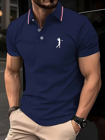 Stylish Polo Shirt for Women with Collar Short Sleeve Button Placket Casual Style