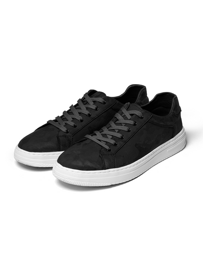 Effortless Camo Print Sneakers for Women with Lace Up Low Top White Sole Casual Style