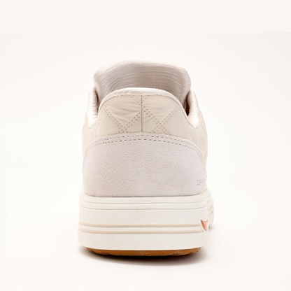 Comfortable Trainers for Women with Quilted Suede Panel Lace Up Low Top Cupsole Style