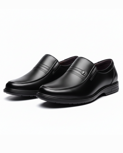 Elegant Leather Loafer for Women with Slip On Stitched Toe Comfort Casual Style