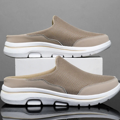 Comfortable Mesh Fashion Sneaker for Women with Backless Slip-On Cushioned Sole Casual Style