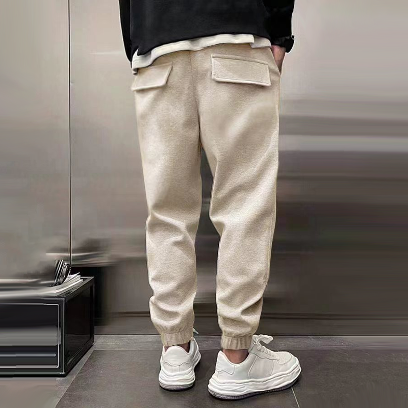 Comfortable Fleece Jogger Pants for Women with Elastic Waist Drawstring Tapered Ribbed Cuff Casual Style