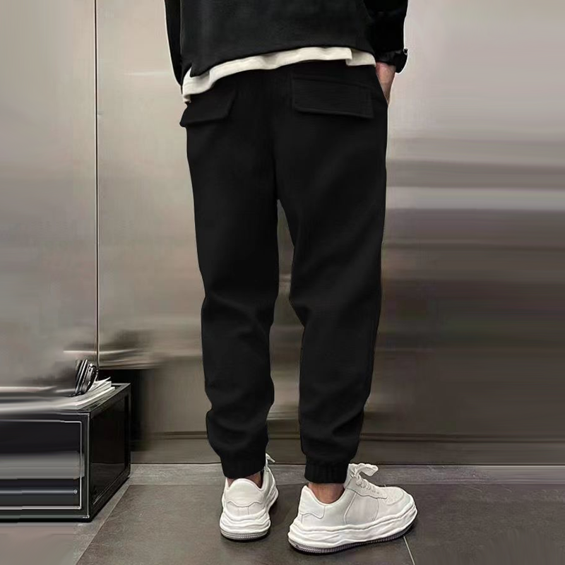 Comfortable Fleece Jogger Pants for Women with Elastic Waist Drawstring Tapered Ribbed Cuff Casual Style