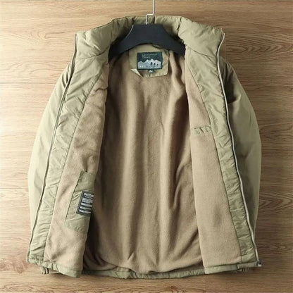 Effortless Fleece Lined Utility Jacket for Women with Hooded Long Sleeve Zip Pocket Casual Style
