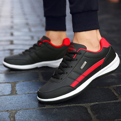 Stylish Leather Sneaker for Women with Round Toe Lace Up Cushioned Sole Casual Style