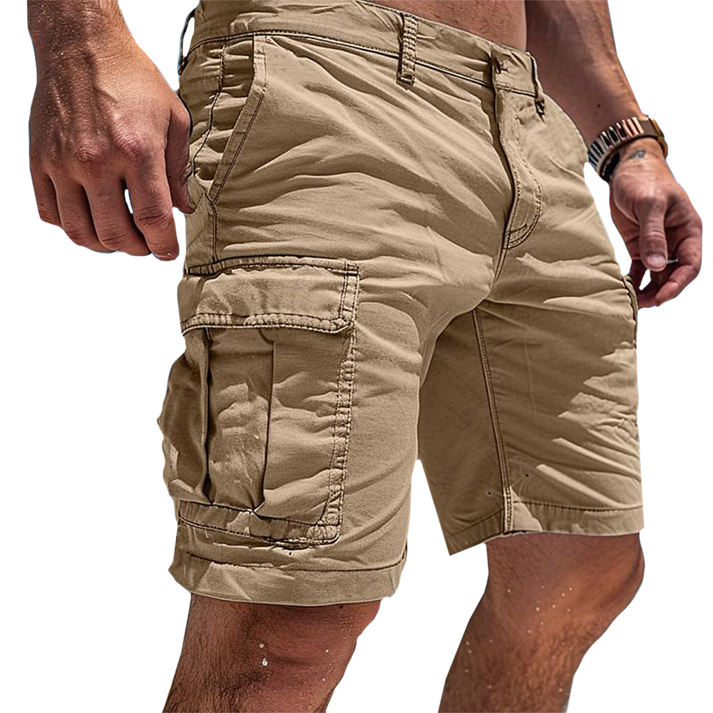Comfortable Cotton Cargo Shorts for Women with Multi Pocket High Waist Relaxed Casual Style