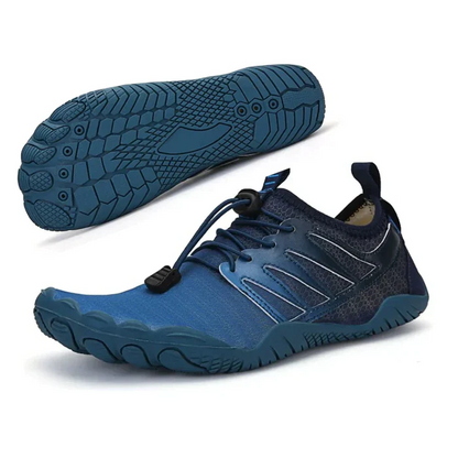 Comfortable Mesh Water Shoes for Women with Lace Up Toggle Closure Textured Sole Barefoot Style