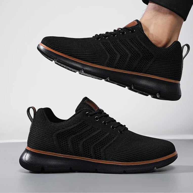 Effortless Mesh Knit Sneaker for Women with Lace Up Low Top Chunky Sole Casual Style