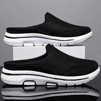 Comfortable Mesh Fashion Sneaker for Women with Backless Slip-On Cushioned Sole Casual Style