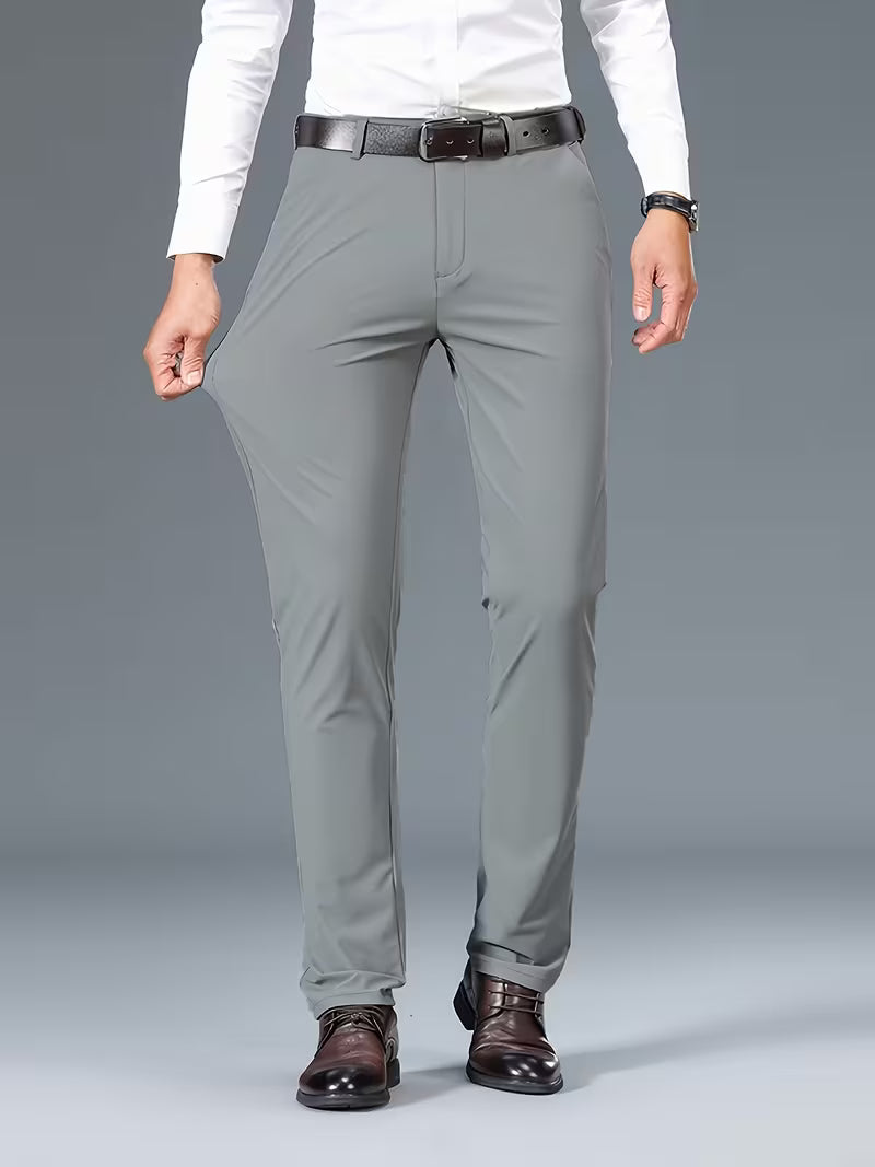 Effortless Stretch Dress Pants for Women with Slim Tapered Flat Front Relaxed Casual Style