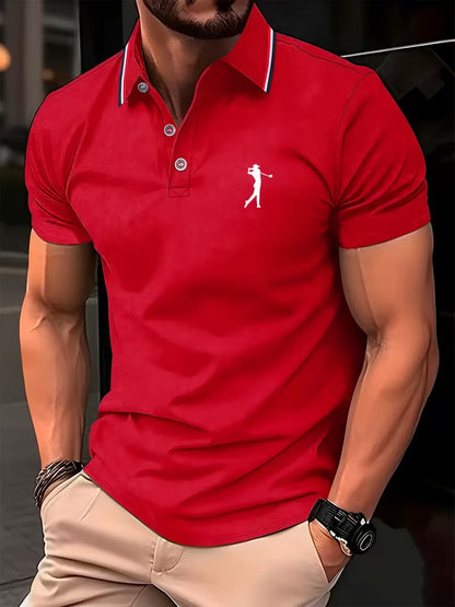 Stylish Polo Shirt for Women with Collar Short Sleeve Button Placket Casual Style