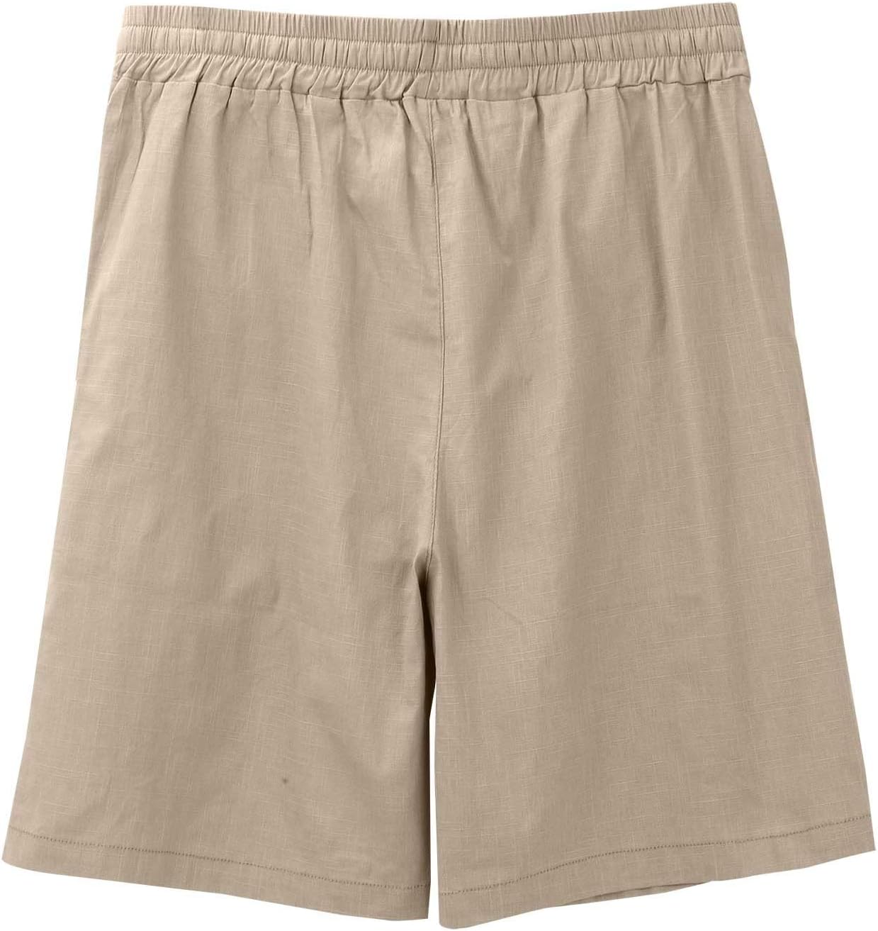 Effortless Linen Shorts for Women with Drawstring Waist Relaxed Fit Casual Style