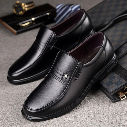 Elegant Leather Loafer for Women with Slip On Stitched Toe Comfort Casual Style