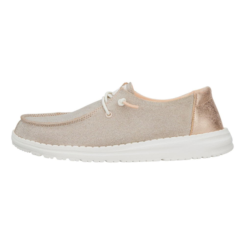 Comfortable Slip On Shoes for Women with Knit Upper Elastic Lace Lightweight Sole Casual Style