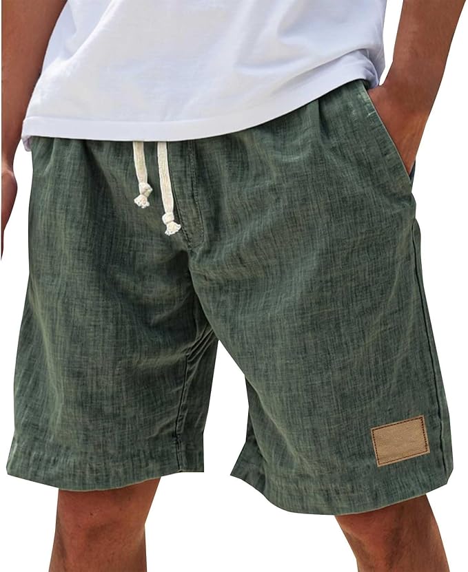 Effortless Linen Shorts for Women with Drawstring Waist Relaxed Fit Casual Style