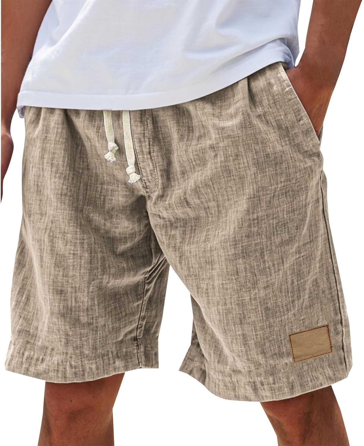 Effortless Linen Shorts for Women with Drawstring Waist Relaxed Fit Casual Style