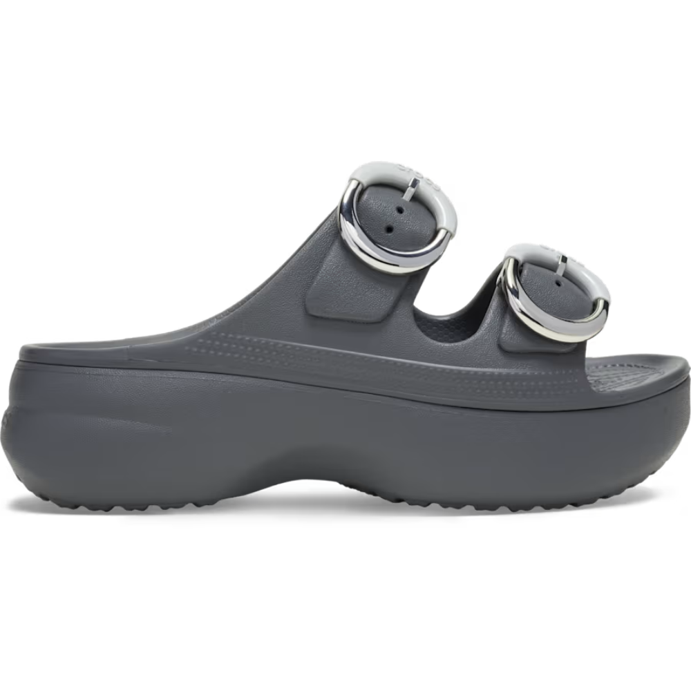 Comfortable Platform Sandals for Women with Double Buckle Strap Foam Slide Chunky Sole Style