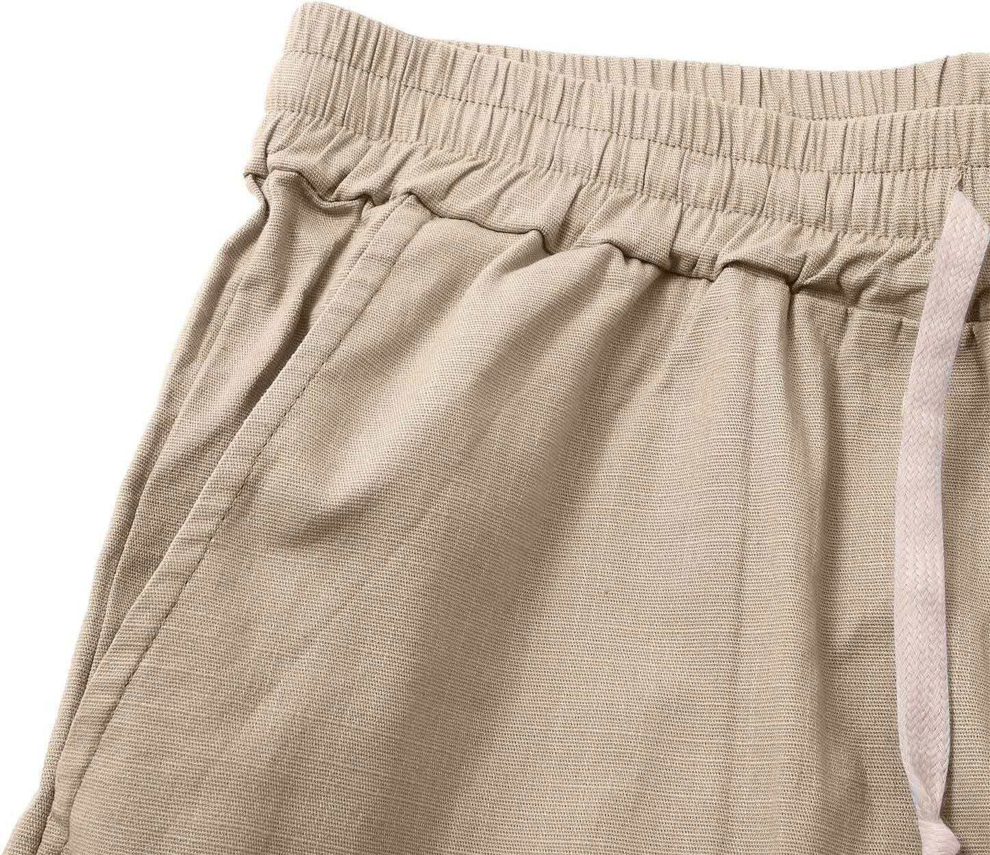 Effortless Linen Shorts for Women with Drawstring Waist Relaxed Fit Casual Style