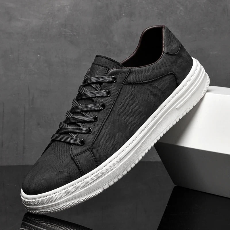 Effortless Camo Print Sneakers for Women with Lace Up Low Top White Sole Casual Style
