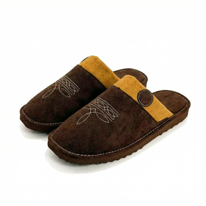 Comfortable House Shoes for Women with Faux Fur Lining Closed Toe Backless Slip On Style
