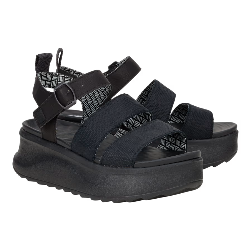 Stylish Platform Sandals for Women with Two Strap Ankle Buckle Open Toe Chunky Style