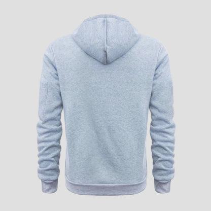 Comfortable Grey Fleece Hoodie for Women with Drawstring Hood Long Sleeve Relaxed Oversized Knit Style