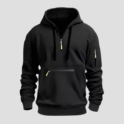 Comfortable Grey Fleece Hoodie for Women with Drawstring Hood Long Sleeve Relaxed Oversized Knit Style