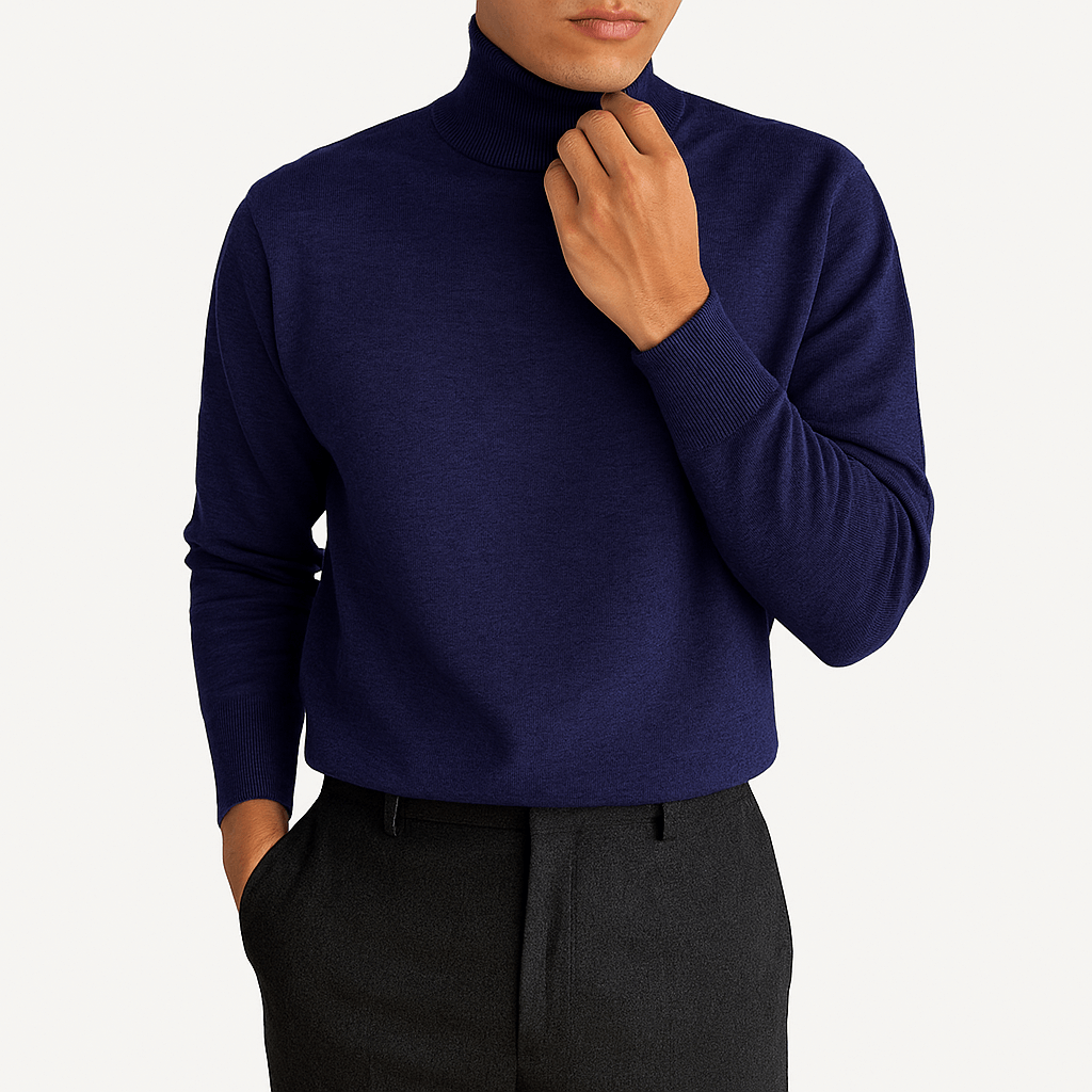 Comfortable Grey Ribbed Knit Sweater for Women with Mock Neck Long Sleeve Fitted Casual Style