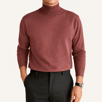 Comfortable Grey Ribbed Knit Sweater for Women with Mock Neck Long Sleeve Fitted Casual Style