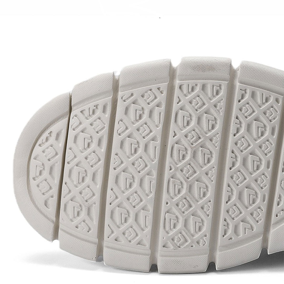 Effortless Knit Mesh Fashion Sneakers for Women with Lace Up Contrast Sole Casual Style