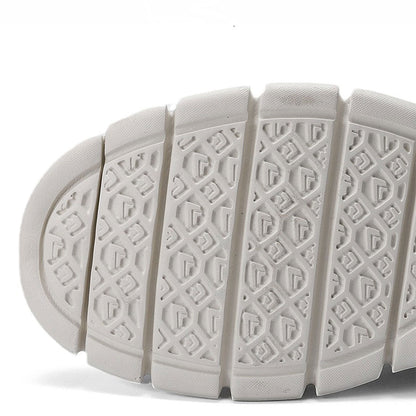 Effortless Knit Mesh Fashion Sneakers for Women with Lace Up Contrast Sole Casual Style