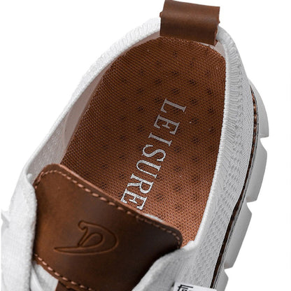 Effortless Knit Mesh Fashion Sneakers for Women with Lace Up Contrast Sole Casual Style