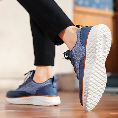 Stylish Woven Leather Brogue Sneaker for Women with Lace Up Wingtip Chunky Sole Casual Style