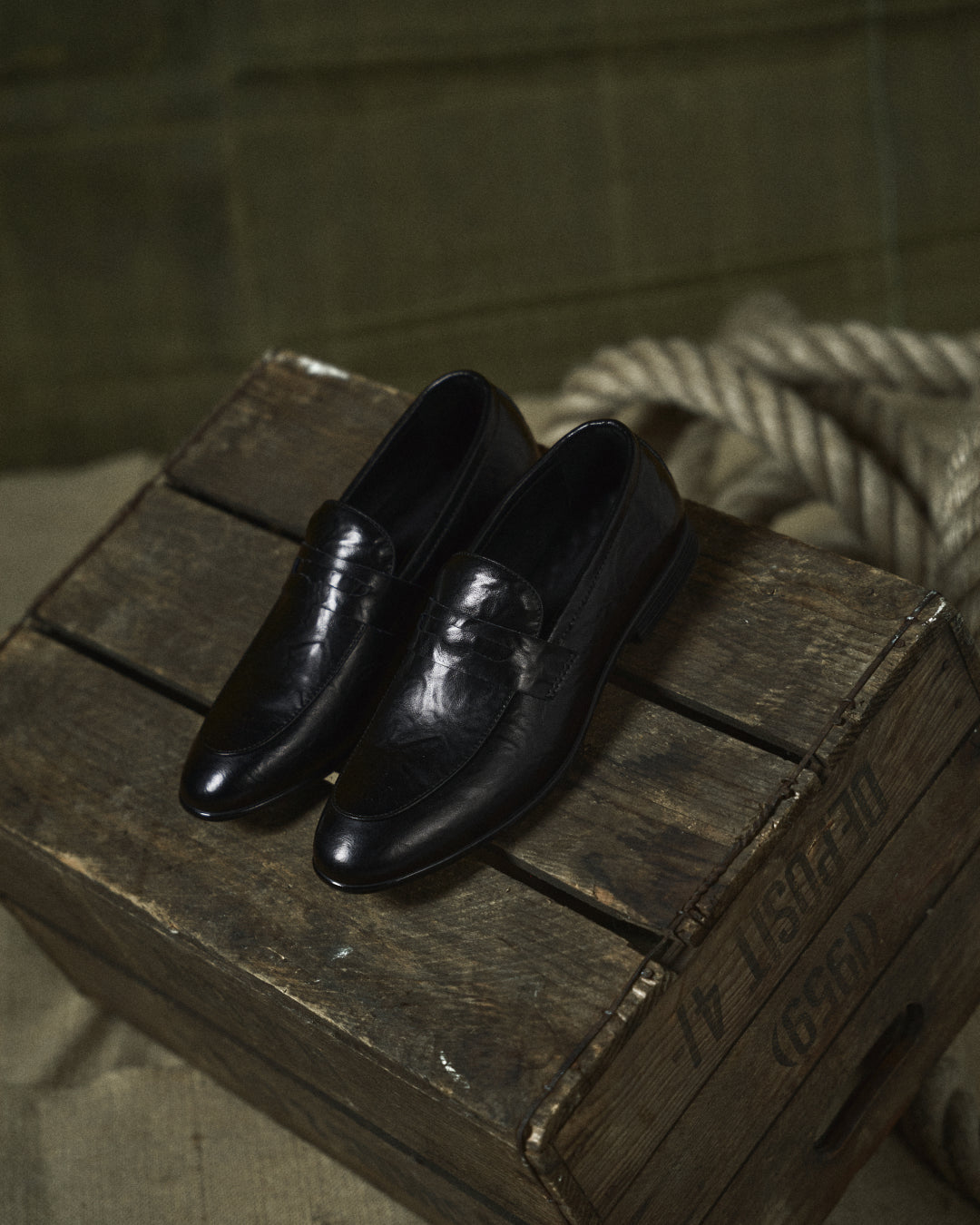 Elegant Leather Penny Loafer for Women with Apron Toe Slip On Sleek Style