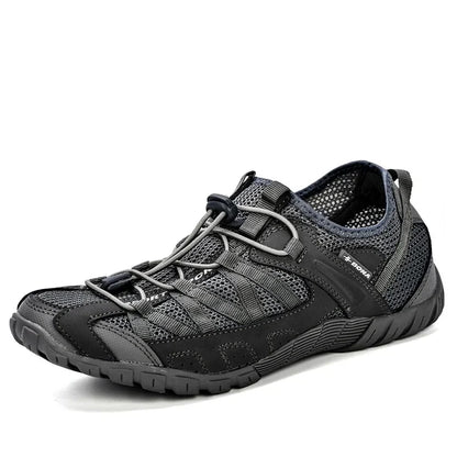 Effortless Mesh Trail Sneakers for Women with Toggle Lace Closure Breathable Non Slip Style