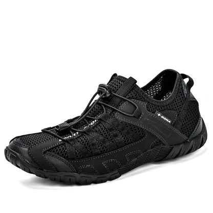 Effortless Mesh Trail Sneakers for Women with Toggle Lace Closure Breathable Non Slip Style
