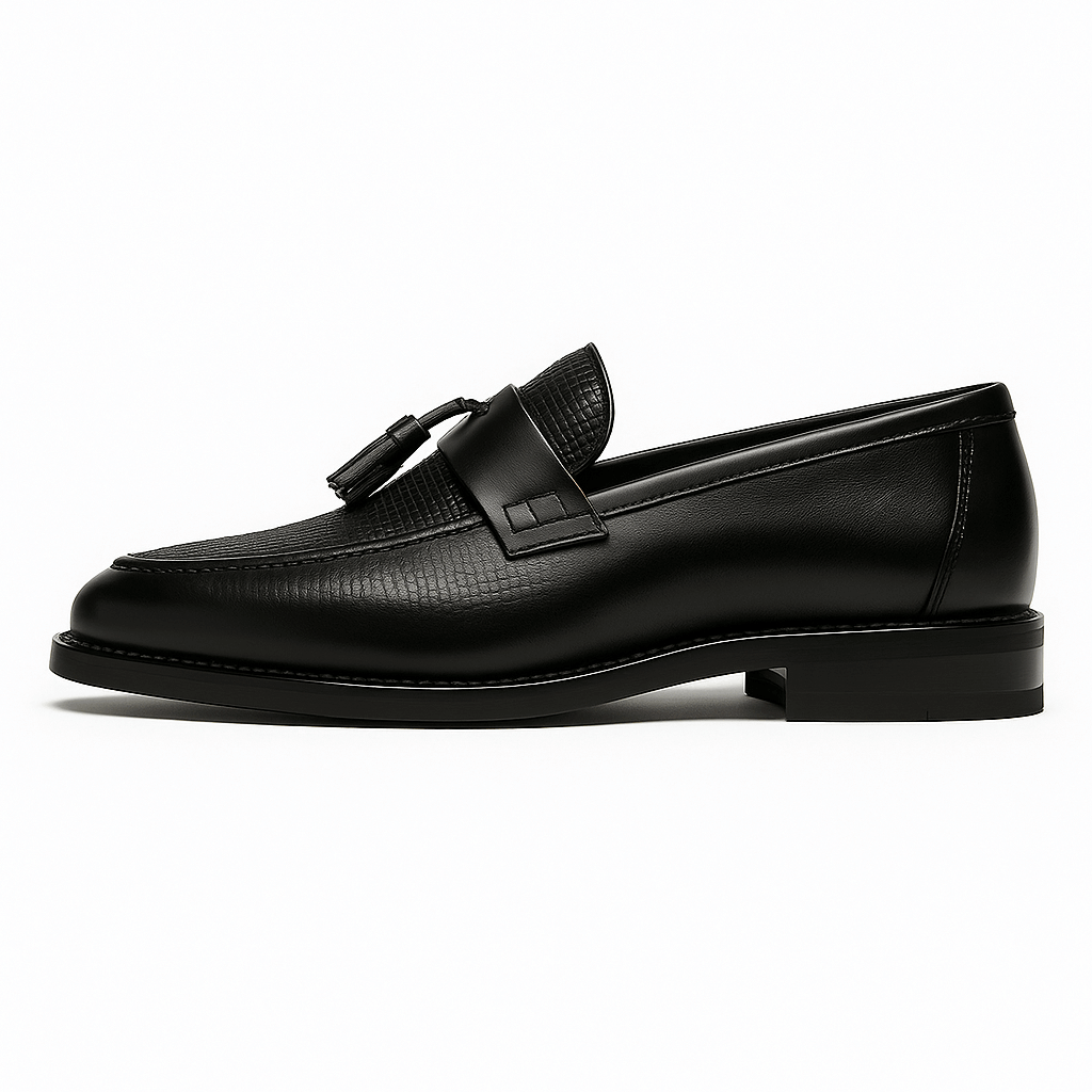 Stylish Woven Leather Loafer for Women with Tassel Penny Strap Casual Style