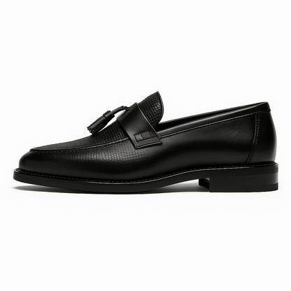 Stylish Woven Leather Loafer for Women with Tassel Penny Strap Casual Style