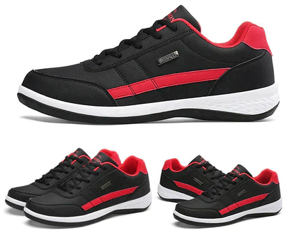 Stylish Leather Sneaker for Women with Round Toe Lace Up Cushioned Sole Casual Style