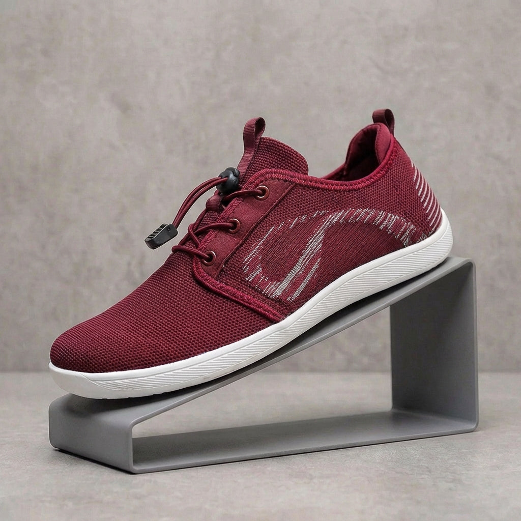 Stylish Knit Mesh Sneaker for Women with Lace Up Low Top Athletic Style