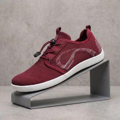 Stylish Knit Mesh Sneaker for Women with Lace Up Low Top Athletic Style