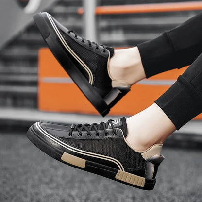 Comfortable Mesh Fashion Sneaker for Women with Lace Up Colorblock Low Top Casual Style