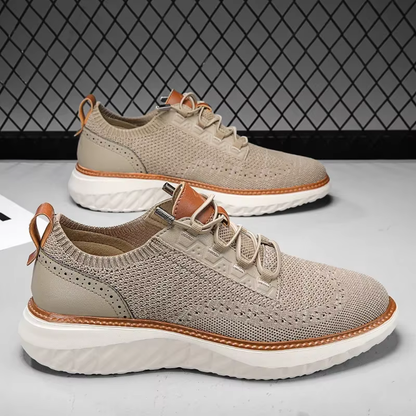Stylish Knit Mesh Fashion Sneaker for Women with Lace Up Round Toe Cushioned Sole Casual Style