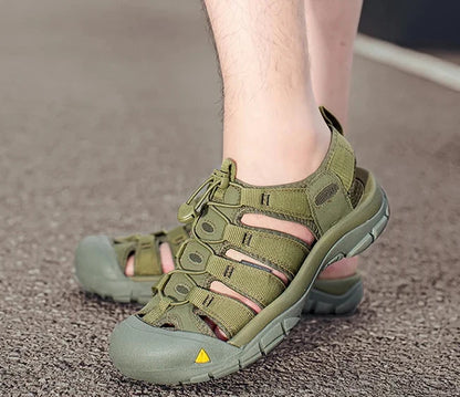 Comfortable Sport Sandal for Women with Closed Toe Bungee Lace Waterproof Trail Style