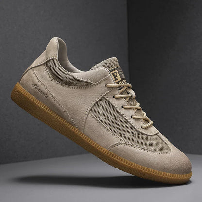 Effortless Suede Sneaker for Women with Lace Up Low Top Gum Sole Casual Style